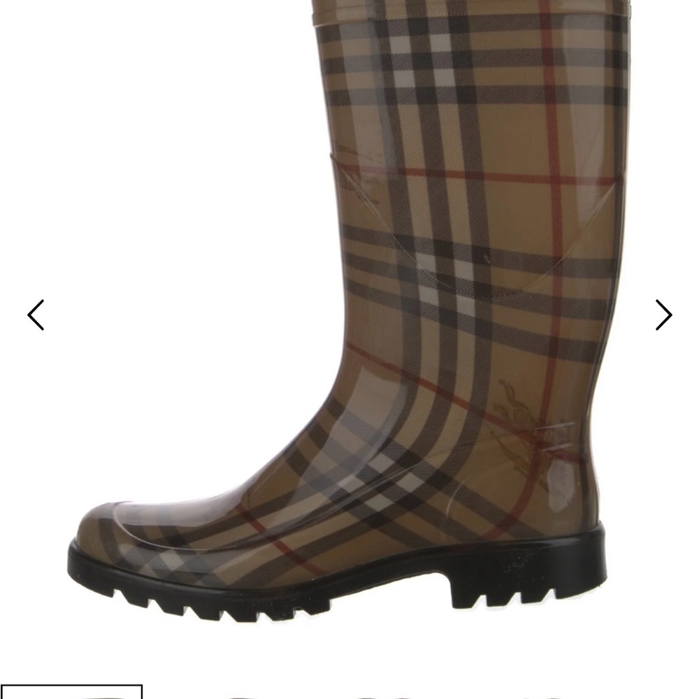 Burberry Haymarket Check Pattern Rainboots